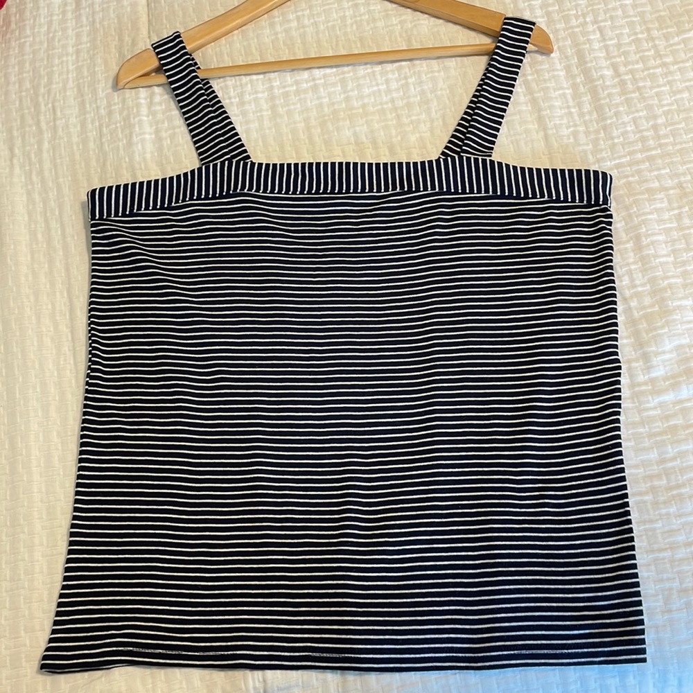 Loft Square Neck Stripe Tank Too